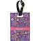 Simple Floral Personalized Rectangular Luggage Tag