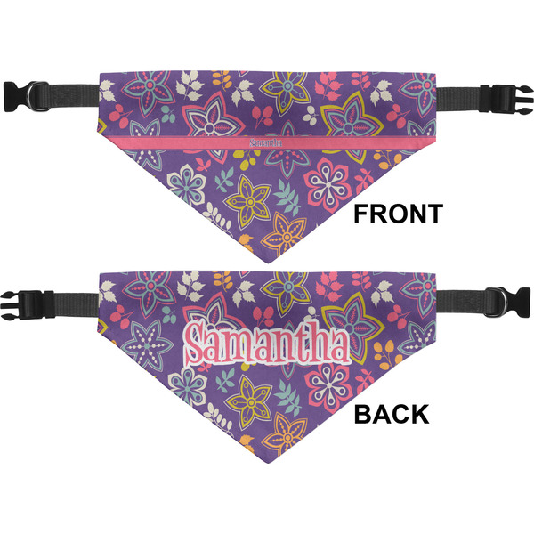 Simple Floral Pet Bandana Approval