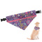 Simple Floral Dog Bandana - XLarge (Personalized)