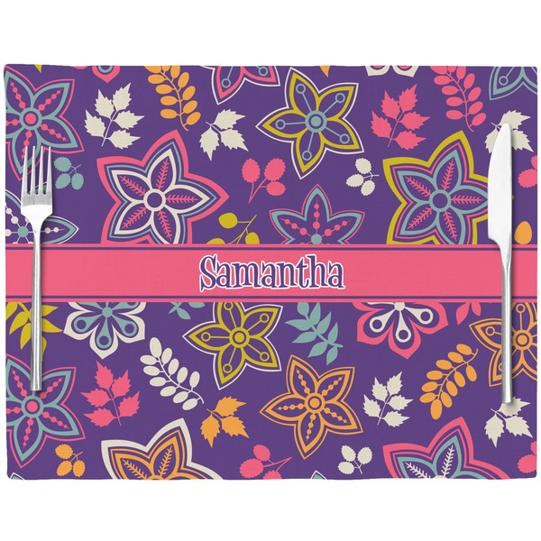 Simple Floral Placemat with Props