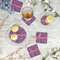 Simple Floral Plastic Party Appetizer & Dessert Plates - In Context