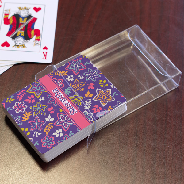 Simple Floral Playing Cards - In Package