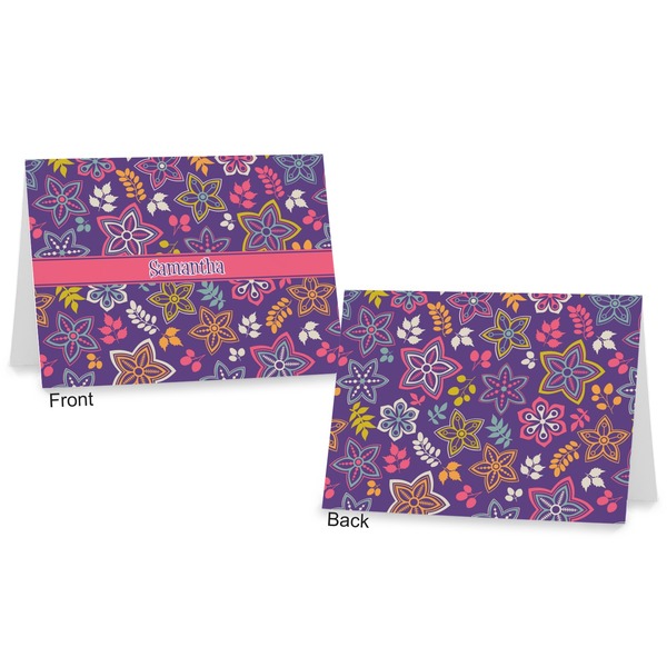 Simple Floral Postcard - Front and Back