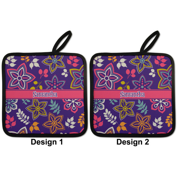 Simple Floral Pot Holders - Set of 2 APPROVAL