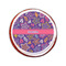 Simple Floral Printed Icing Circle - Small - On Cookie