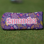 Simple Floral Blade Putter Cover (Personalized)