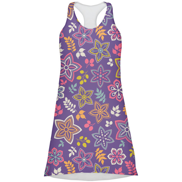 Custom Simple Floral Racerback Dress - Large