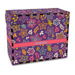 Simple Floral Wood Recipe Box - Full Color Print (Personalized)