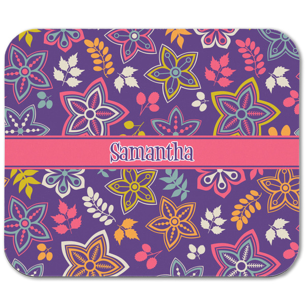 Simple Floral Rectangular Mouse Pad - APPROVAL