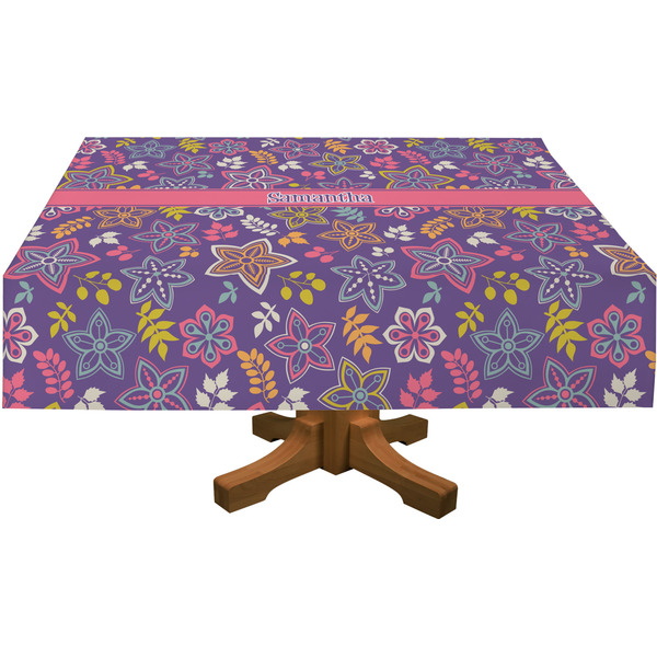 Simple Floral Rectangular Tablecloths (Personalized)