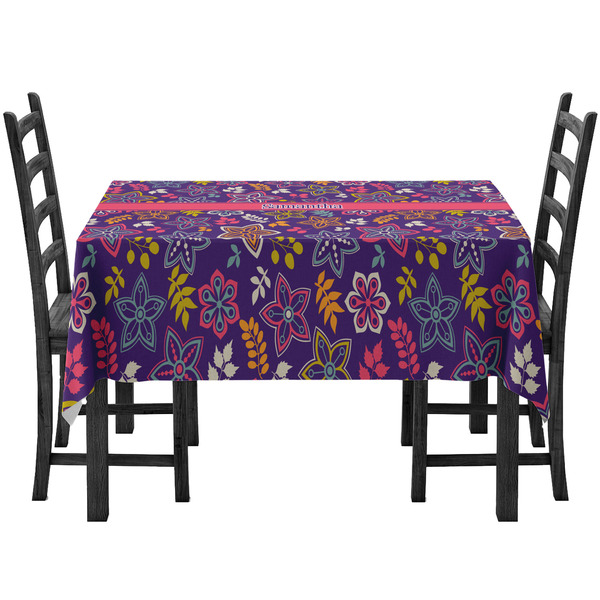 Custom Simple Floral Tablecloth (Personalized)