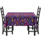 Simple Floral Rectangular Tablecloths - Side View