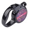 Simple Floral Retractable Dog Leash - Angle