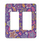 Simple Floral Rocker Light Switch Covers - Double - MAIN
