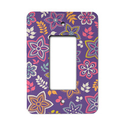 Simple Floral Rocker Style Light Switch Cover