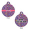Simple Floral Round Pet ID Tag - Large - Approval