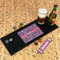 Simple Floral Rubber Bar Mat - IN CONTEXT