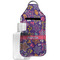 Simple Floral Sanitizer Holder Keychain - Large with Case