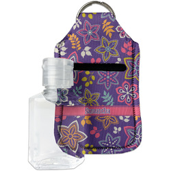 Simple Floral Hand Sanitizer & Keychain Holder (Personalized)