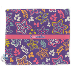 Simple Floral Security Blankets - Double Sided (Personalized)