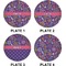 Simple Floral Set of Lunch / Dinner Plates (Approval)