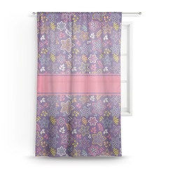 Simple Floral Sheer Curtain - 50"x84" (Personalized)