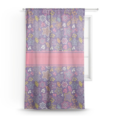 Simple Floral Sheer Curtain (Personalized)