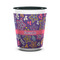 Simple Floral Shot Glass - Two Tone - FRONT