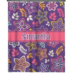 Simple Floral Extra Long Shower Curtain - 70"x84" (Personalized)