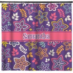 Simple Floral Shower Curtain - Custom Size (Personalized)