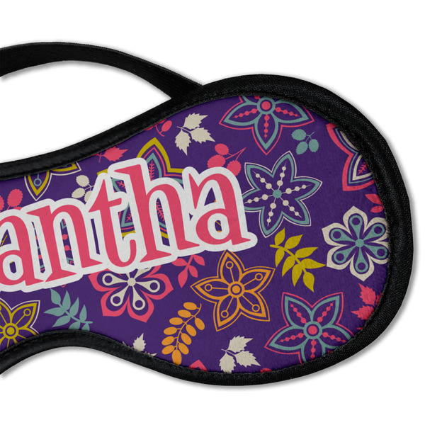 Simple Floral Sleeping Eye Mask - DETAIL Large