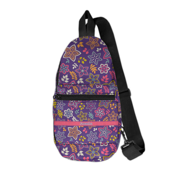 Custom Simple Floral Sling Bag (Personalized)
