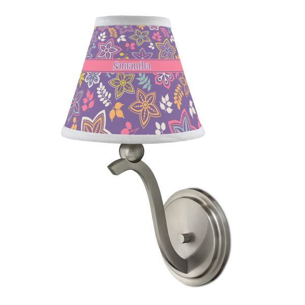 Simple Floral Small Chandelier Lamp - LIFESTYLE (on wall lamp)