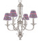 Simple Floral Small Chandelier Shade - LIFESTYLE (on chandelier)
