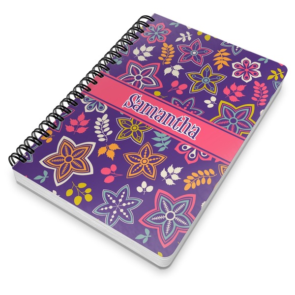 Simple Floral Spiral Journal 7 x 10 - Main