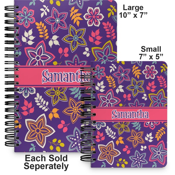 Simple Floral Spiral Journal - Comparison