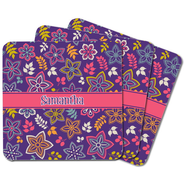 Simple Floral Square Fridge Magnet - MAIN