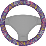 Simple Floral Steering Wheel Cover (Personalized)
