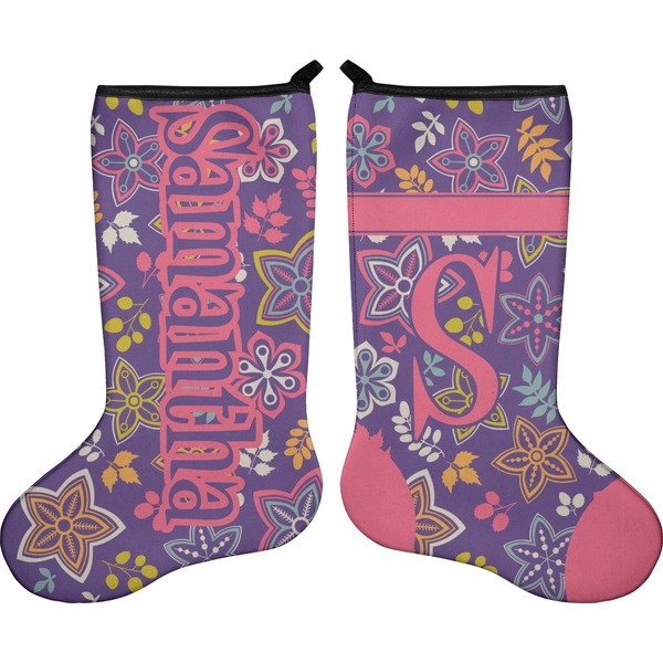 Simple Floral Stocking - Double-Sided - Approval