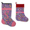 Simple Floral Stockings - Side by Side compare