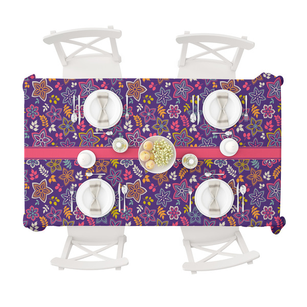 Simple Floral Tablecloths (58"x102") - TOP VIEW