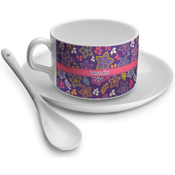 Simple Floral Tea Cup (Personalized)