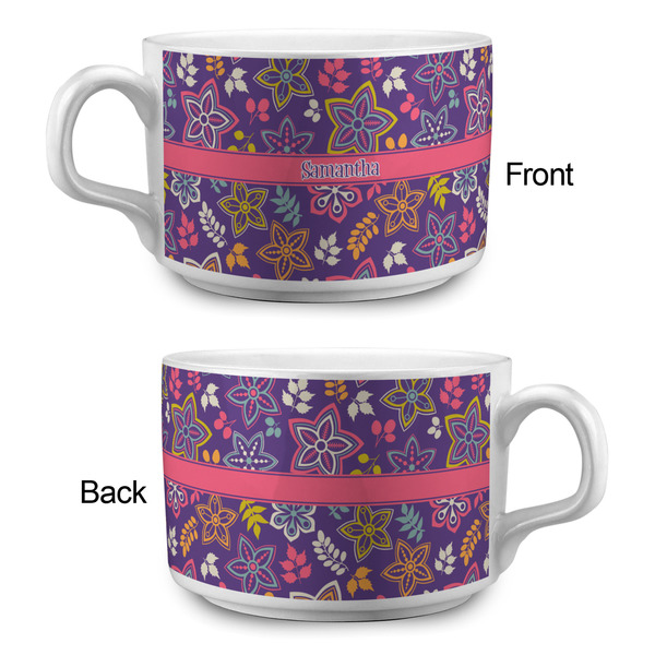 Simple Floral Tea Cup - Single Apvl