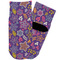 Simple Floral Toddler Ankle Socks - Single Pair - Front and Back