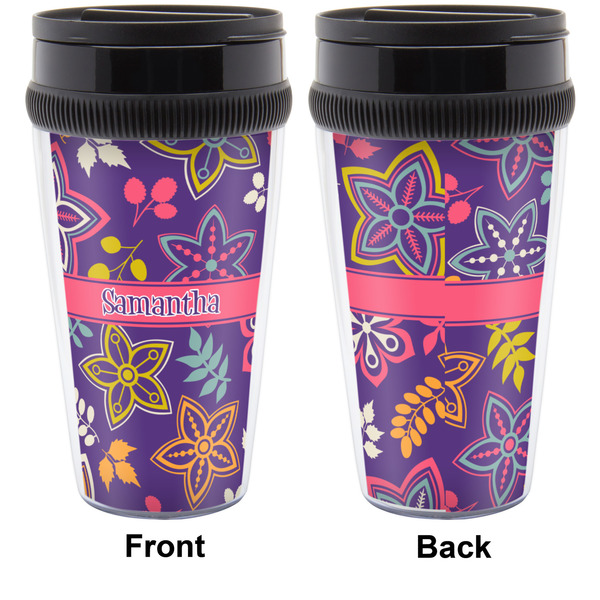 Simple Floral Travel Mug Approval (Personalized)
