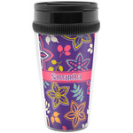 Simple Floral Acrylic Travel Mug without Handle (Personalized)