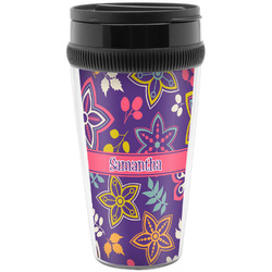 Simple Floral Acrylic Travel Mug without Handle (Personalized)