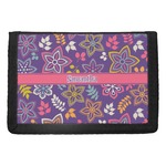 Simple Floral Trifold Wallet (Personalized)