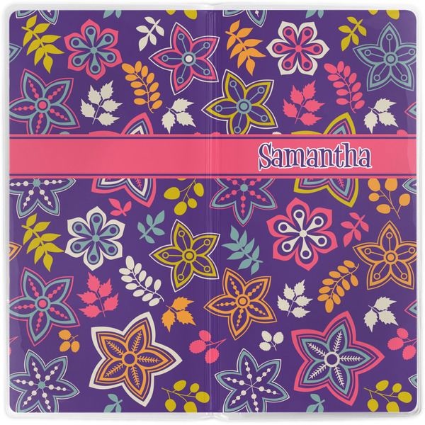 Simple Floral Vinyl Document Wallet - Apvl