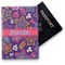 Simple Floral Vinyl Passport Holder - Front